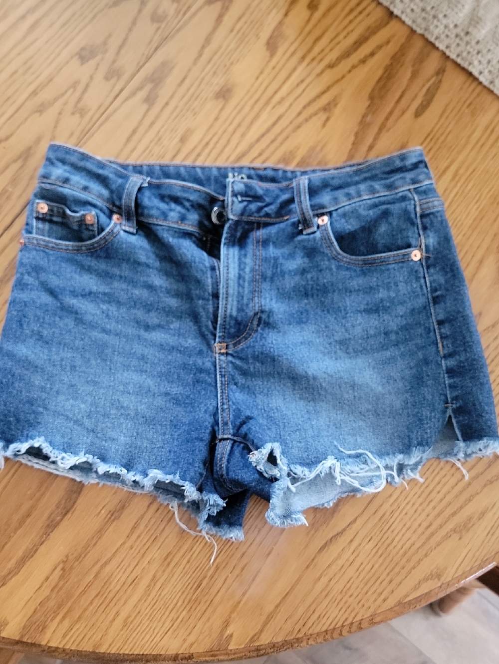 No Boundaries Denim Cutoff Jean Shorts - Blue